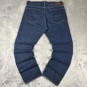 Polo Ralph Lauren Classic 867 Dark Wash Blue Straight Fit Denim Jeans Size 36x32